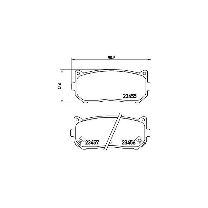 BREMBO Bremsbelagsatz, Scheibenbremse P30008