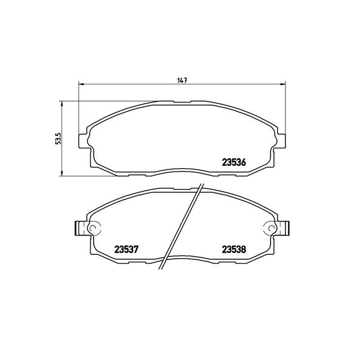 BREMBO Bremsbelagsatz, Scheibenbremse P30010