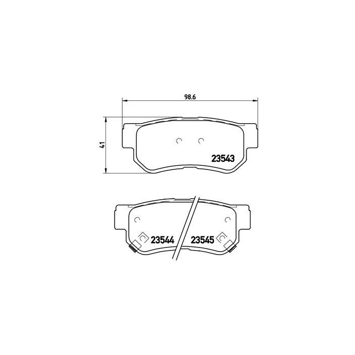 BREMBO Bremsbelagsatz, Scheibenbremse P30014
