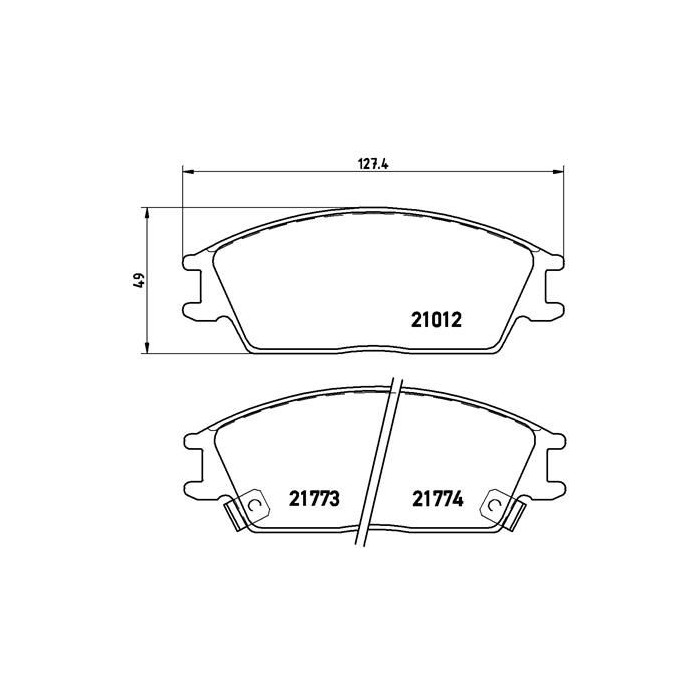 BREMBO Bremsbelagsatz, Scheibenbremse P30024