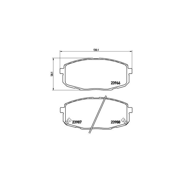 BREMBO Bremsbelagsatz, Scheibenbremse P30034