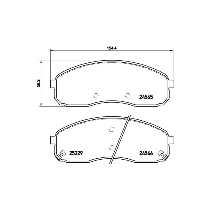 BREMBO Bremsbelagsatz, Scheibenbremse P30058