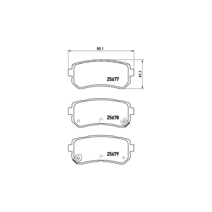 BREMBO Bremsbelagsatz, Scheibenbremse P30068