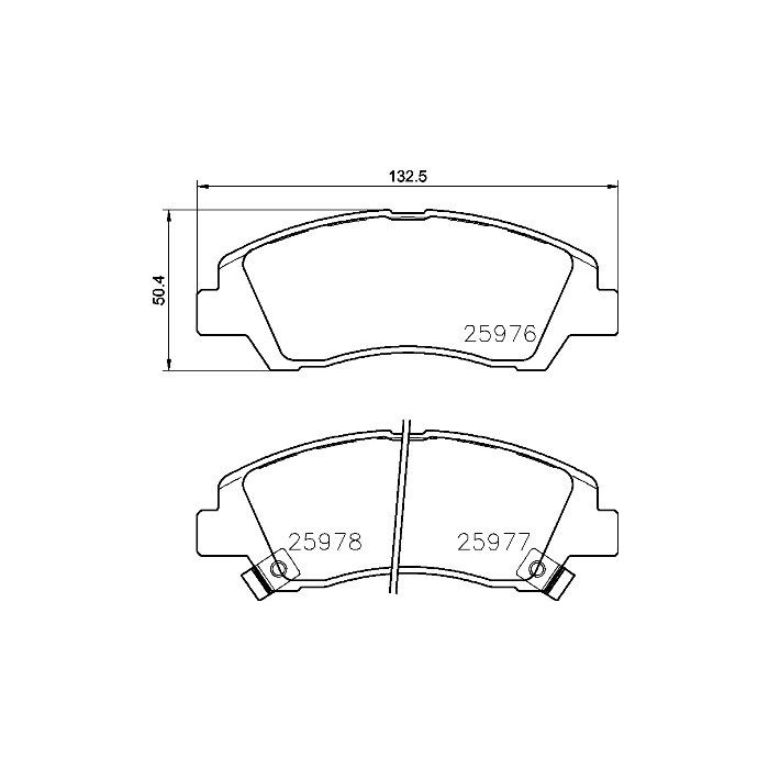 BREMBO Bremsbelagsatz, Scheibenbremse P30076