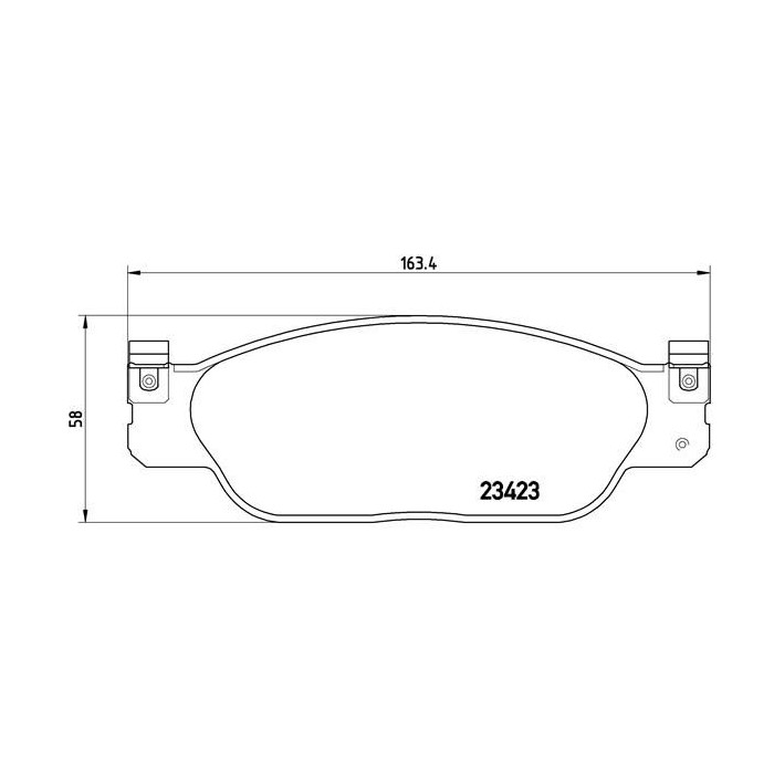 BREMBO Bremsbelagsatz, Scheibenbremse P36012