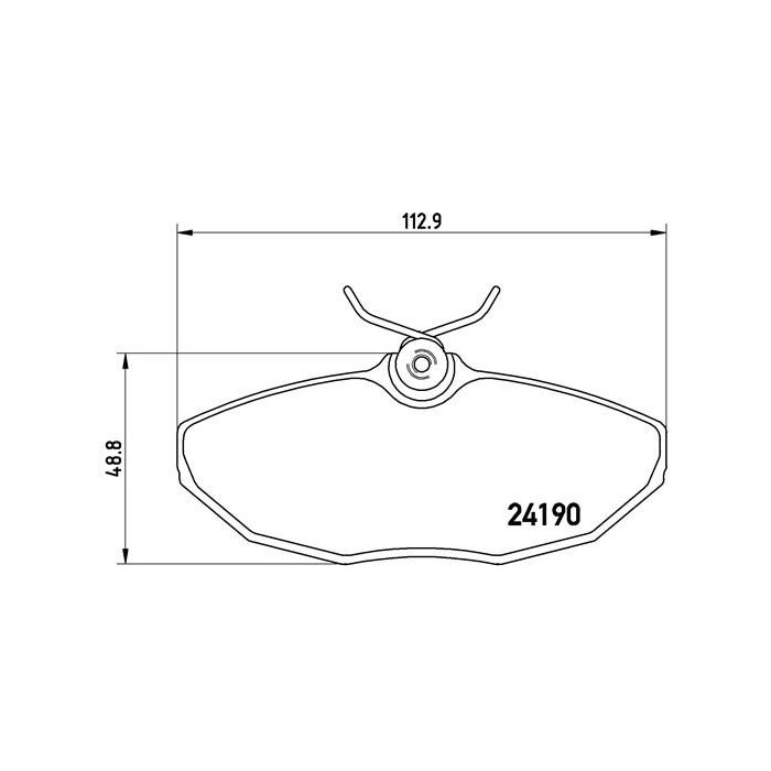 BREMBO Bremsbelagsatz, Scheibenbremse P36015