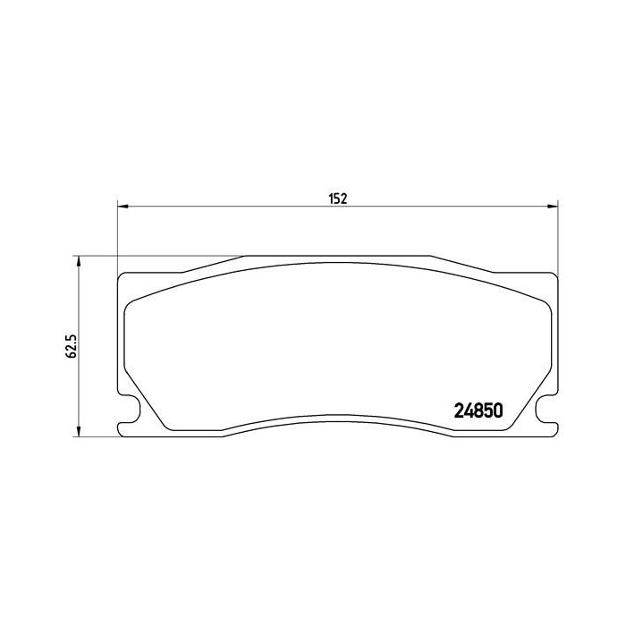 BREMBO Bremsbelagsatz, Scheibenbremse P36023