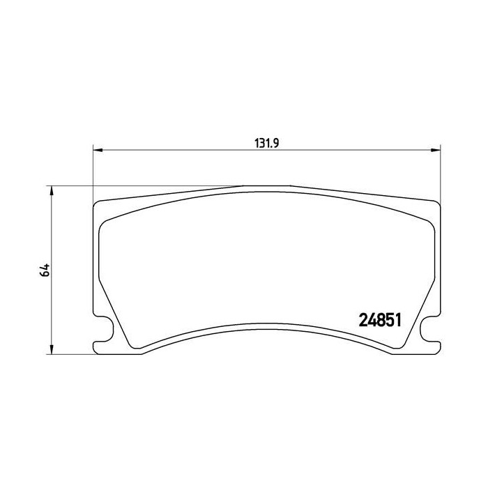 BREMBO Bremsbelagsatz, Scheibenbremse P36024