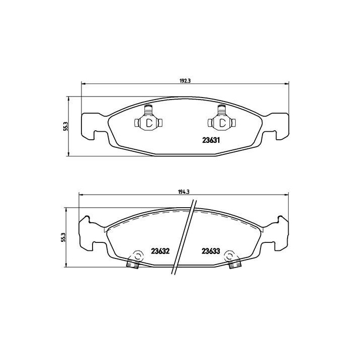 BREMBO Bremsbelagsatz, Scheibenbremse P37005