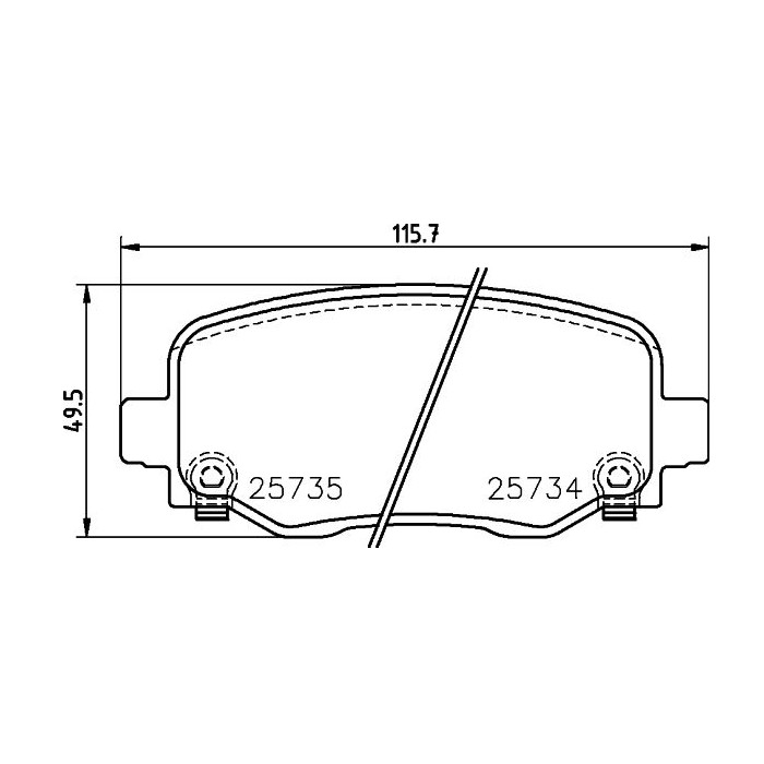 BREMBO Bremsbelagsatz, Scheibenbremse P37020