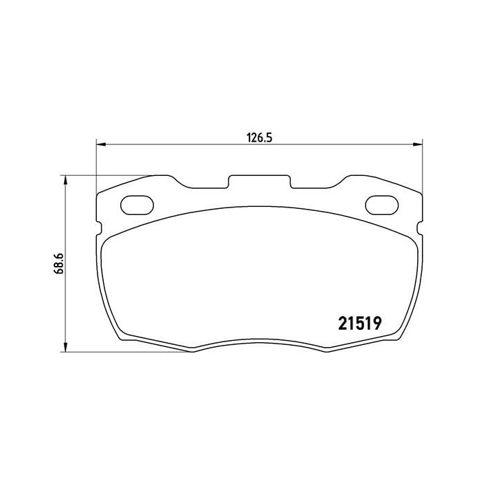 BREMBO Bremsbelagsatz, Scheibenbremse P44005