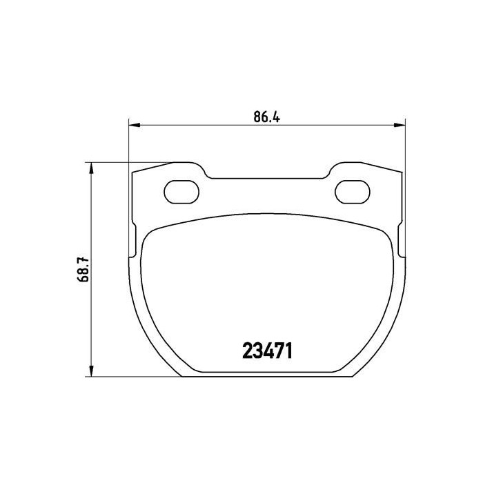 BREMBO Bremsbelagsatz, Scheibenbremse P44006