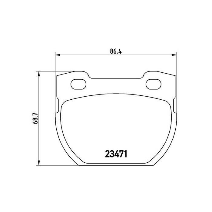BREMBO Bremsbelagsatz, Scheibenbremse P44007
