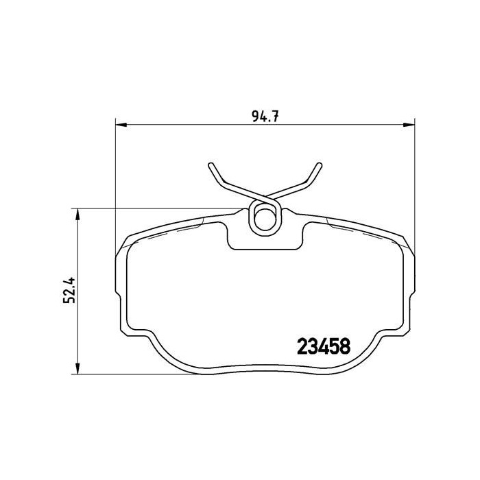 BREMBO Bremsbelagsatz, Scheibenbremse P44009