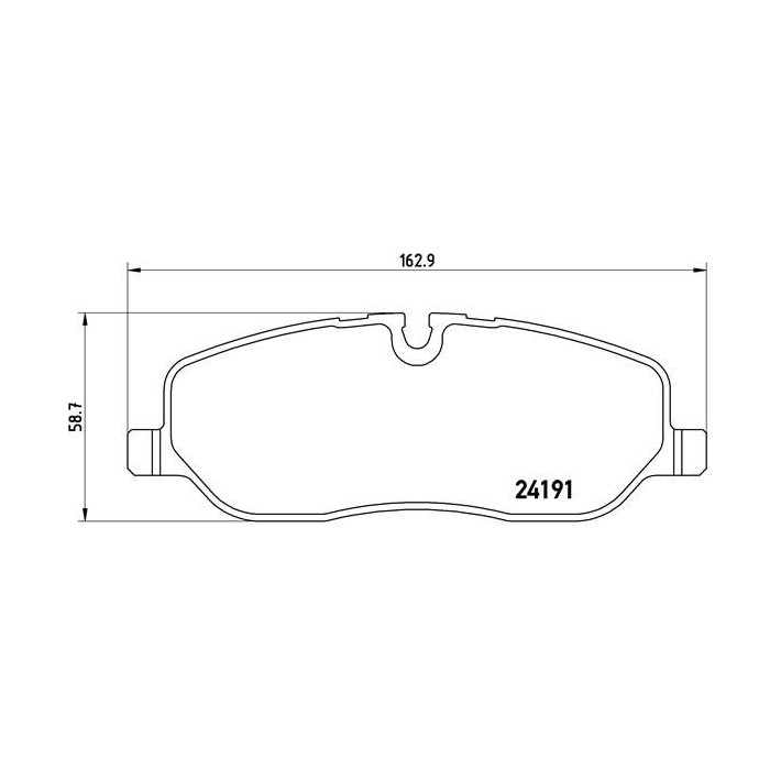 BREMBO Bremsbelagsatz, Scheibenbremse P44014