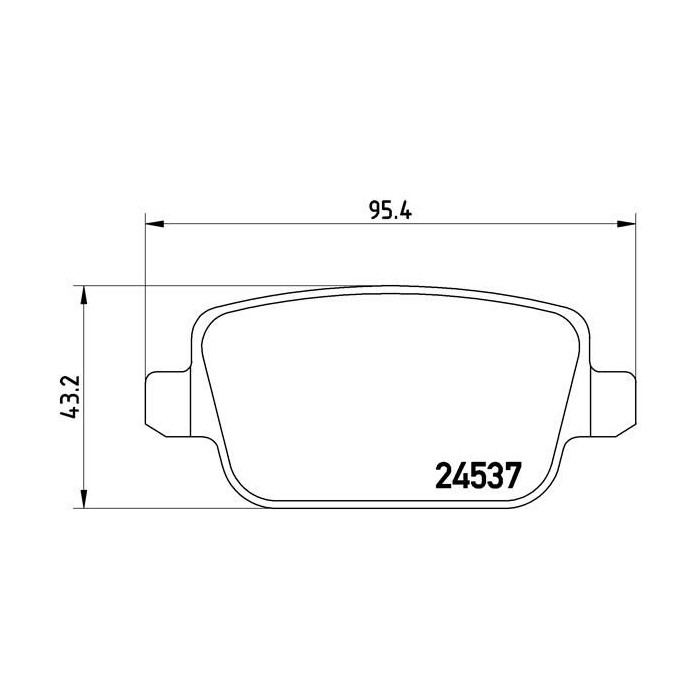 BREMBO Bremsbelagsatz, Scheibenbremse P44017