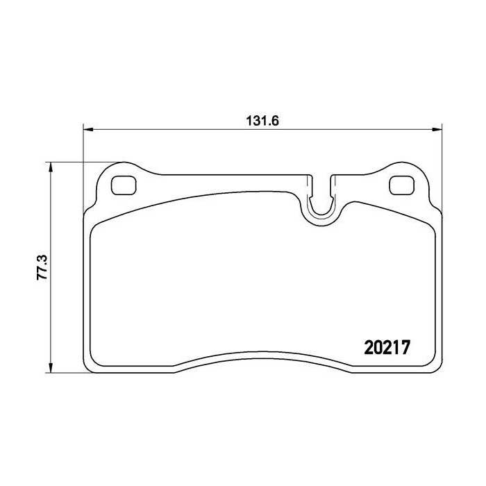 BREMBO Bremsbelagsatz, Scheibenbremse P44018