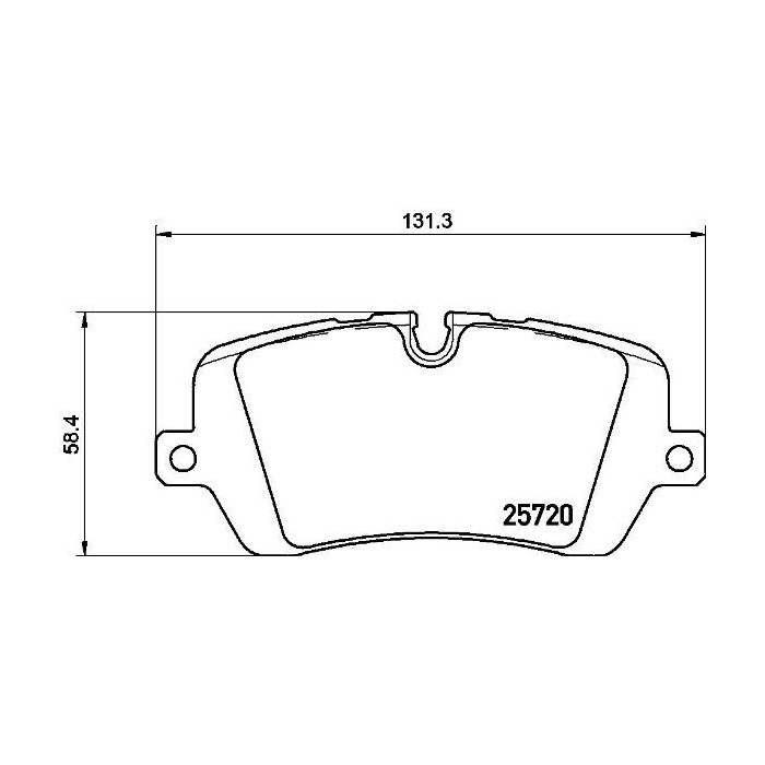 BREMBO Bremsbelagsatz, Scheibenbremse P44021