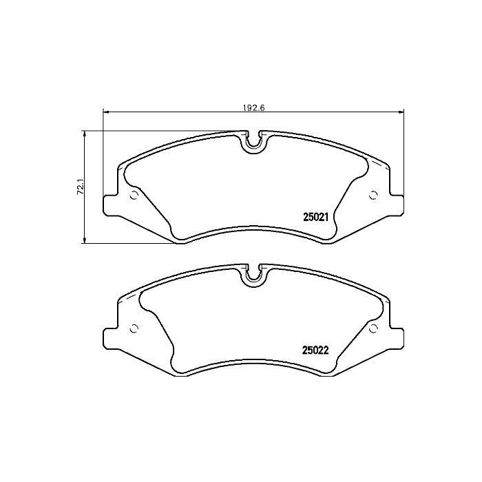 BREMBO BREMSBELÄGE, RICHTUNGSGEBUNDEN Bremsbelagsatz, Scheibenbremse P44024