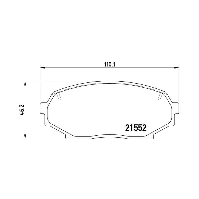 BREMBO Bremsbelagsatz, Scheibenbremse P49017