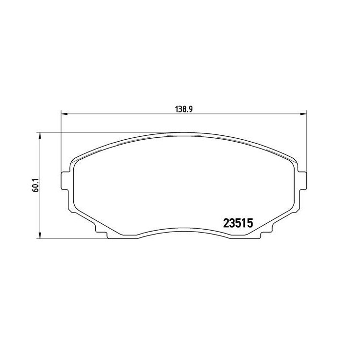 BREMBO Bremsbelagsatz, Scheibenbremse P49028