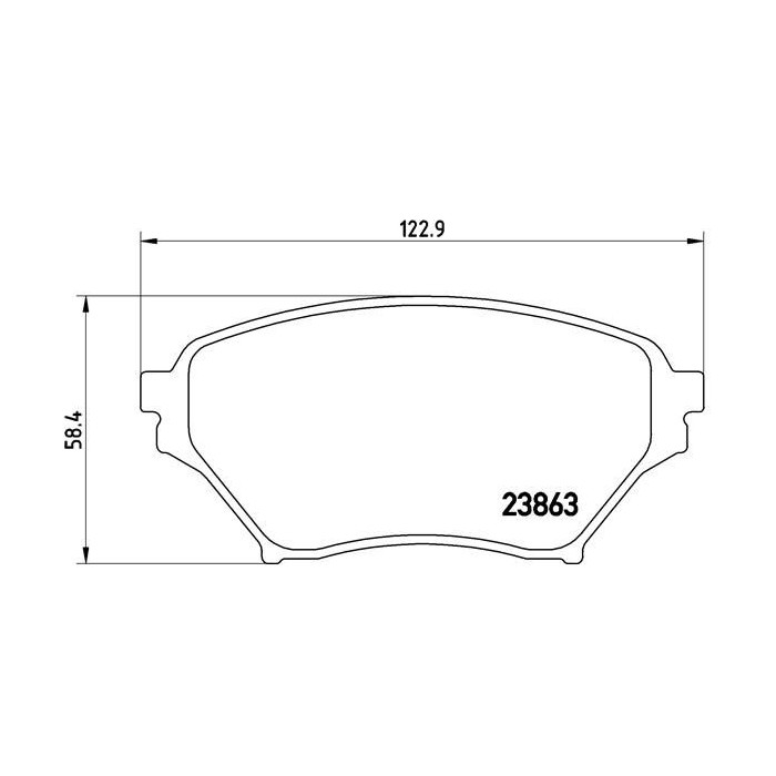 BREMBO Bremsbelagsatz, Scheibenbremse P49029