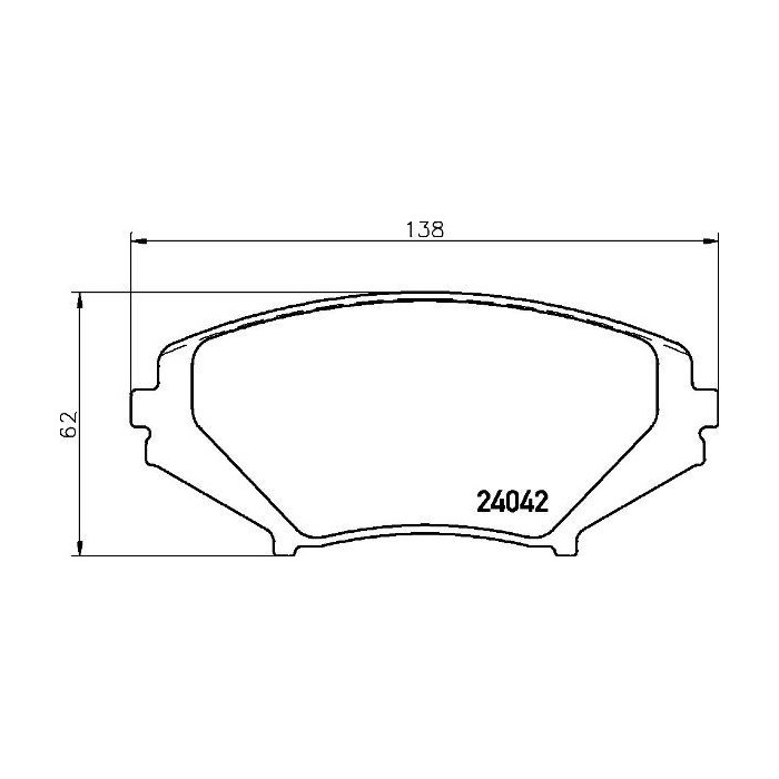 BREMBO Bremsbelagsatz, Scheibenbremse P49034