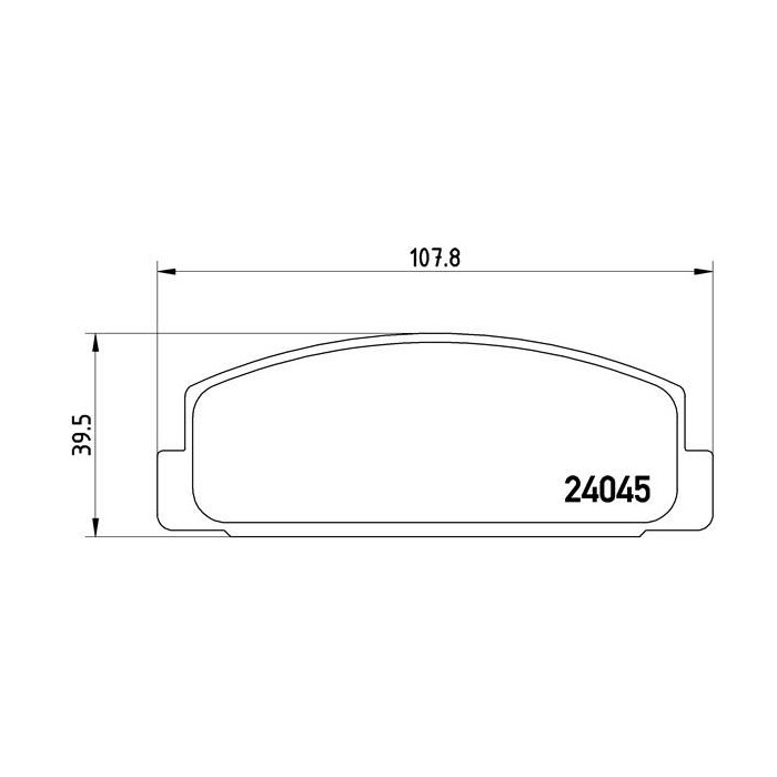 BREMBO Bremsbelagsatz, Scheibenbremse P49036