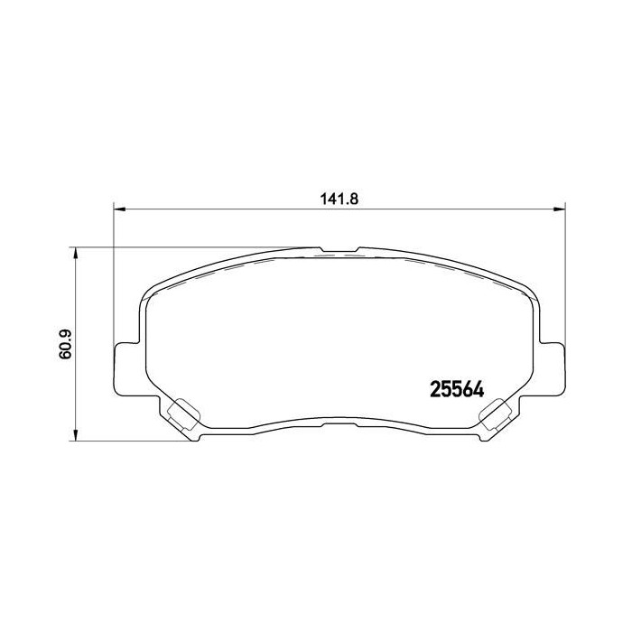 BREMBO Bremsbelagsatz, Scheibenbremse P49045