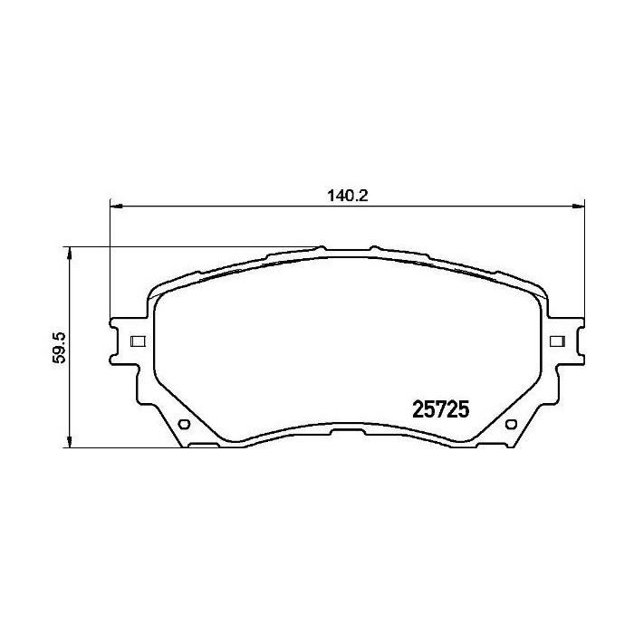 BREMBO Bremsbelagsatz, Scheibenbremse P49048
