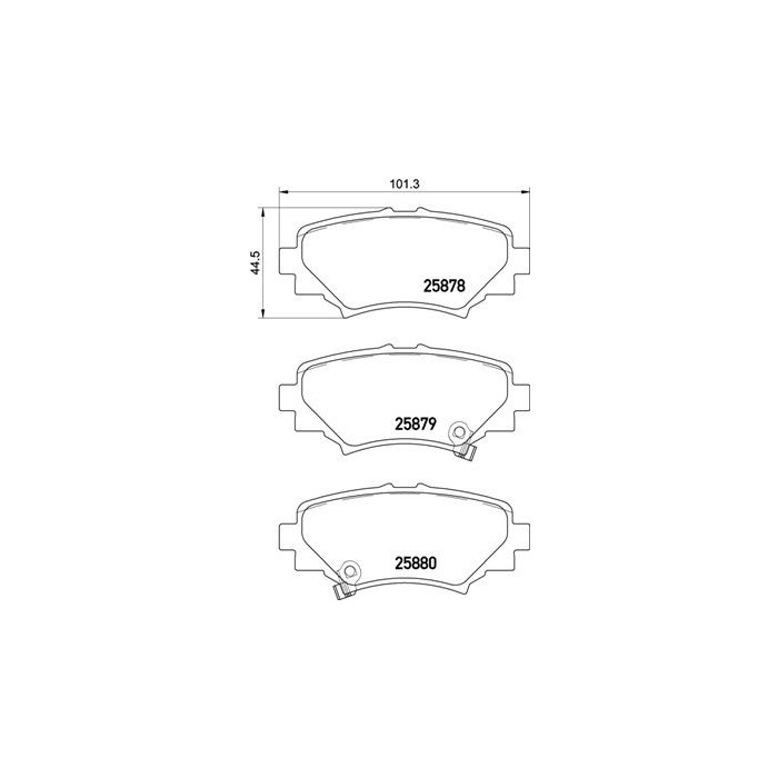 BREMBO Bremsbelagsatz, Scheibenbremse P49049