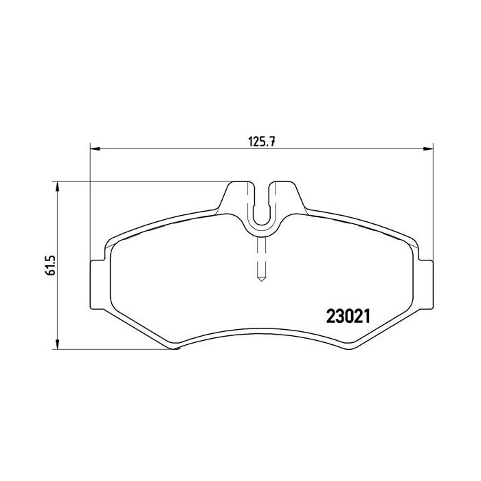 BREMBO Bremsbelagsatz, Scheibenbremse P50020