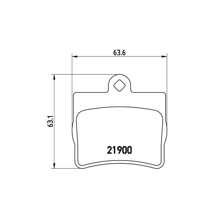 BREMBO Bremsbelagsatz, Scheibenbremse P50024