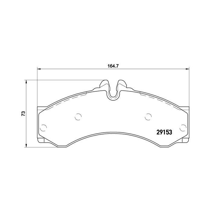 BREMBO Bremsbelagsatz, Scheibenbremse P50028