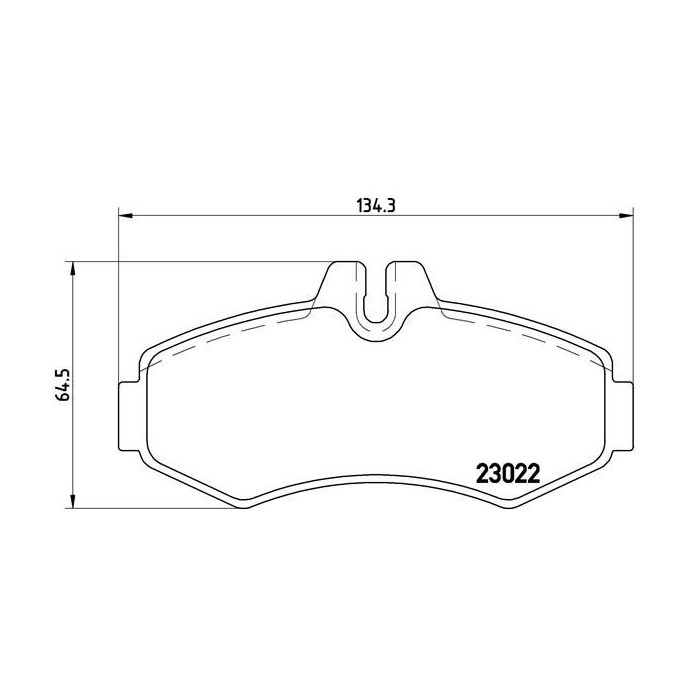 BREMBO Bremsbelagsatz, Scheibenbremse P50031