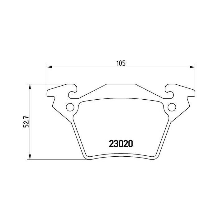 BREMBO Bremsbelagsatz, Scheibenbremse P50032