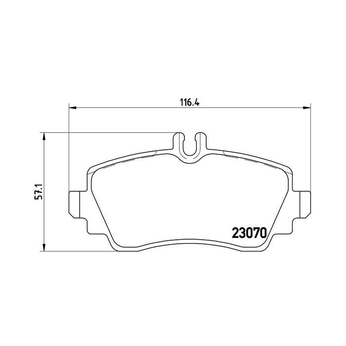 BREMBO Bremsbelagsatz, Scheibenbremse P50035
