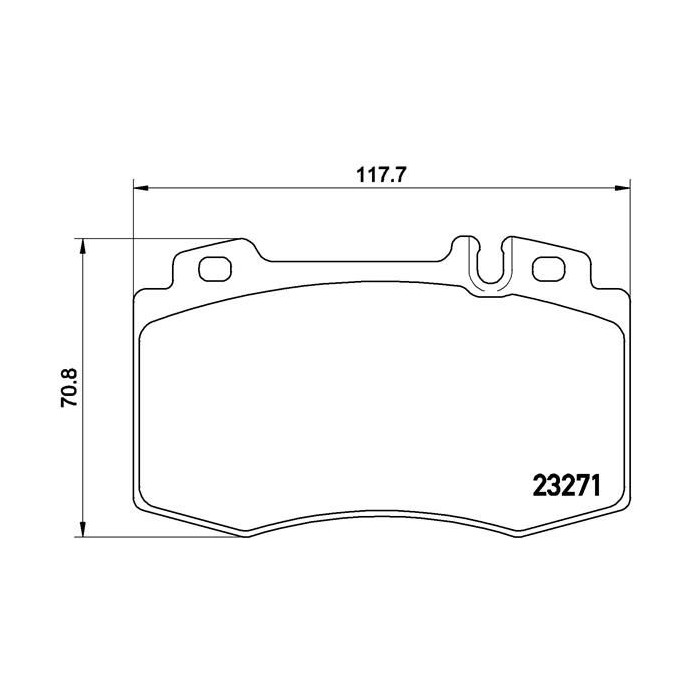 BREMBO Bremsbelagsatz, Scheibenbremse P50041