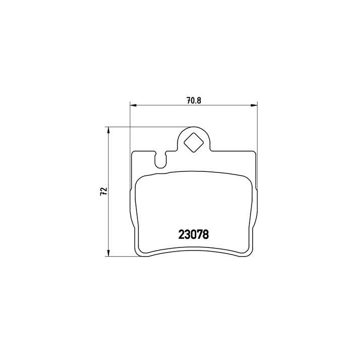 BREMBO Bremsbelagsatz, Scheibenbremse P50042
