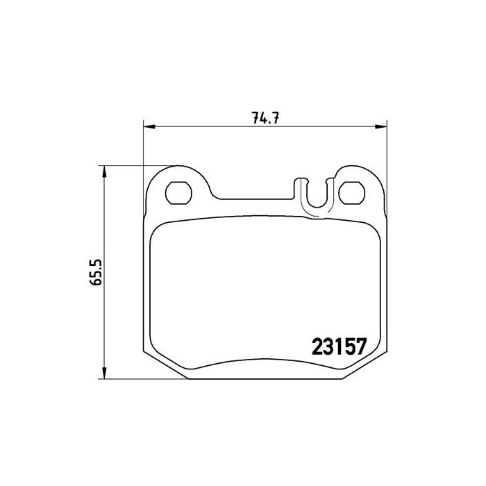 BREMBO Bremsbelagsatz, Scheibenbremse P50043