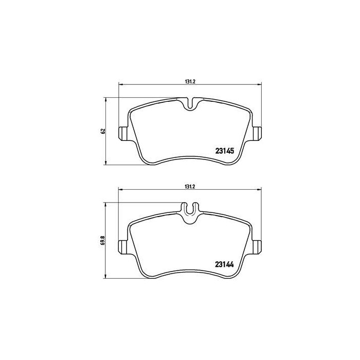 BREMBO BREMSBELÄGE, RICHTUNGSGEBUNDEN Bremsbelagsatz, Scheibenbremse P50046