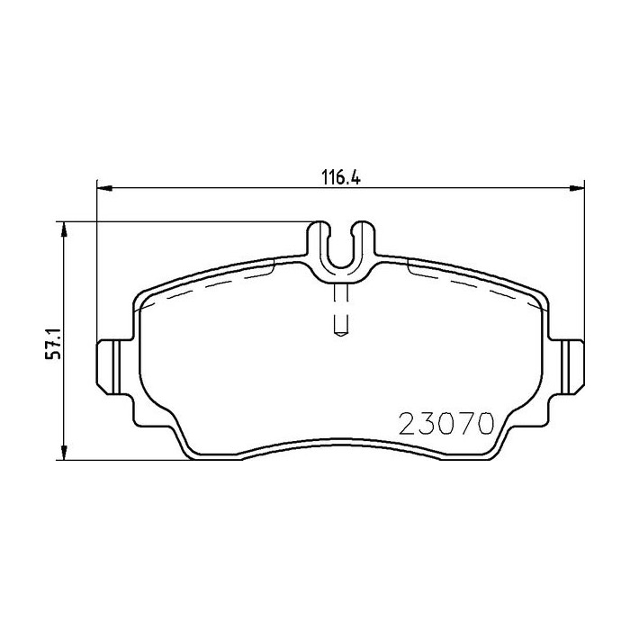 BREMBO Bremsbelagsatz, Scheibenbremse P50047