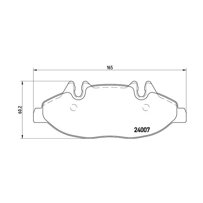 BREMBO Bremsbelagsatz, Scheibenbremse P50050