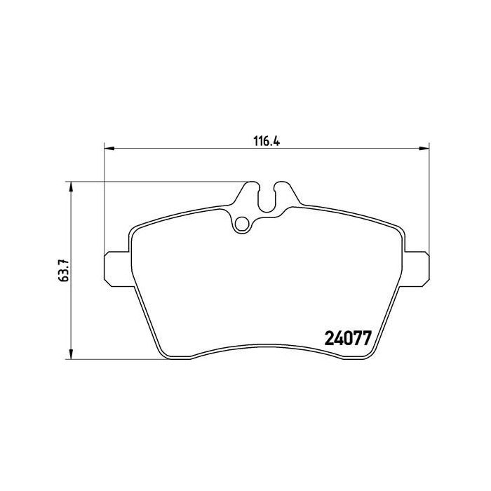 BREMBO Bremsbelagsatz, Scheibenbremse P50054
