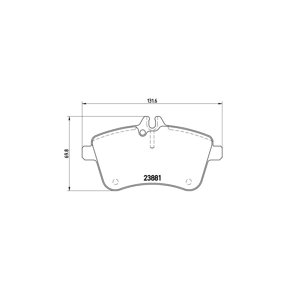 BREMBO BREMSBELÄGE, RICHTUNGSGEBUNDEN Bremsbelagsatz, Scheibenbremse P50057
