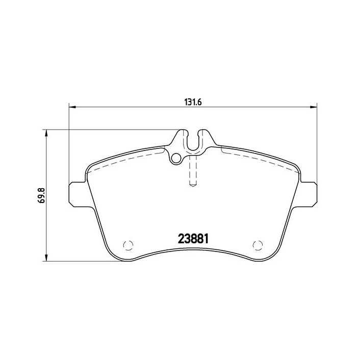 BREMBO BREMSBELÄGE, RICHTUNGSGEBUNDEN Bremsbelagsatz, Scheibenbremse P50057