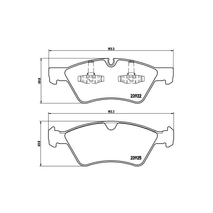 BREMBO Bremsbelagsatz, Scheibenbremse P50063