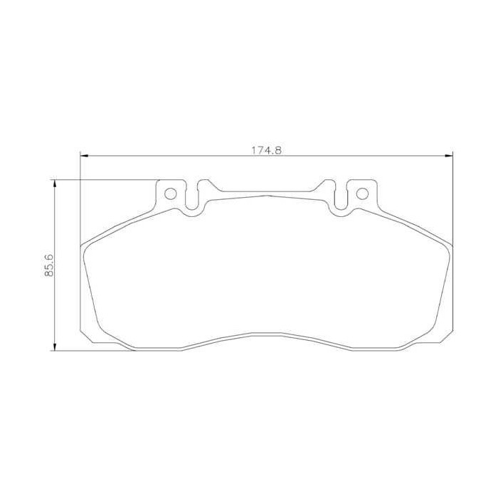 BREMBO Bremsbelagsatz, Scheibenbremse P50065