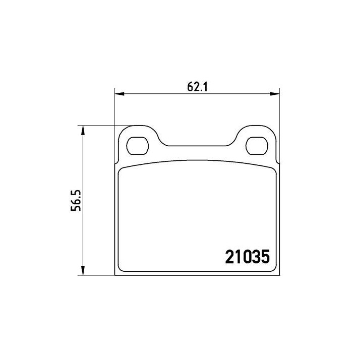 BREMBO Bremsbelagsatz, Scheibenbremse P50066