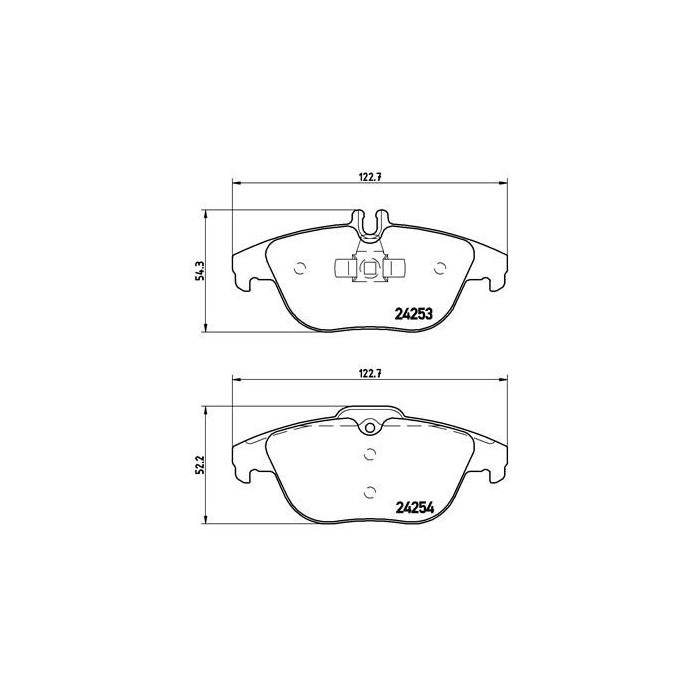 BREMBO Bremsbelagsatz, Scheibenbremse P50068